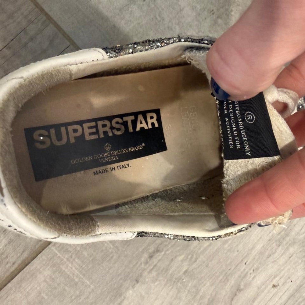 Golden Goose Women's Glitter Sneakers - Size 7.5 - Picture 6 of 7